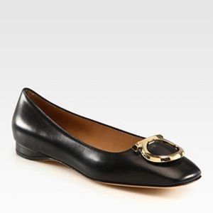 salvatore ferragamo buckle  flats- never worn
